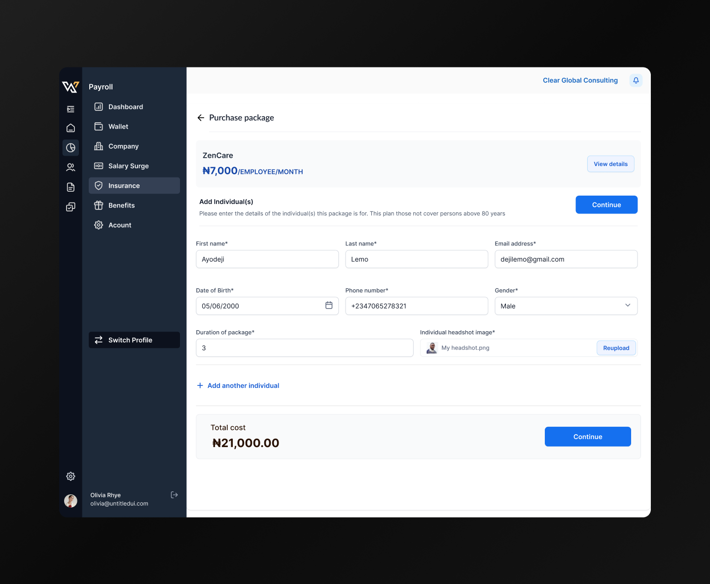 Employee Screen 8